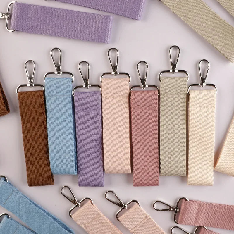 Wholesale Korean version ins style pure color canvas keychain